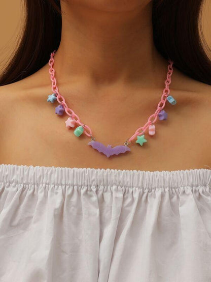 Bat Charm Necklace for Women