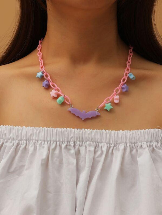 Bat Charm Necklace for Women