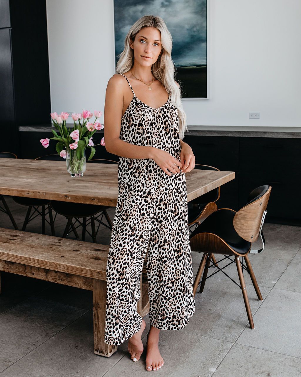 Women Sexy Suspenders Wide Leg Jumpsuit