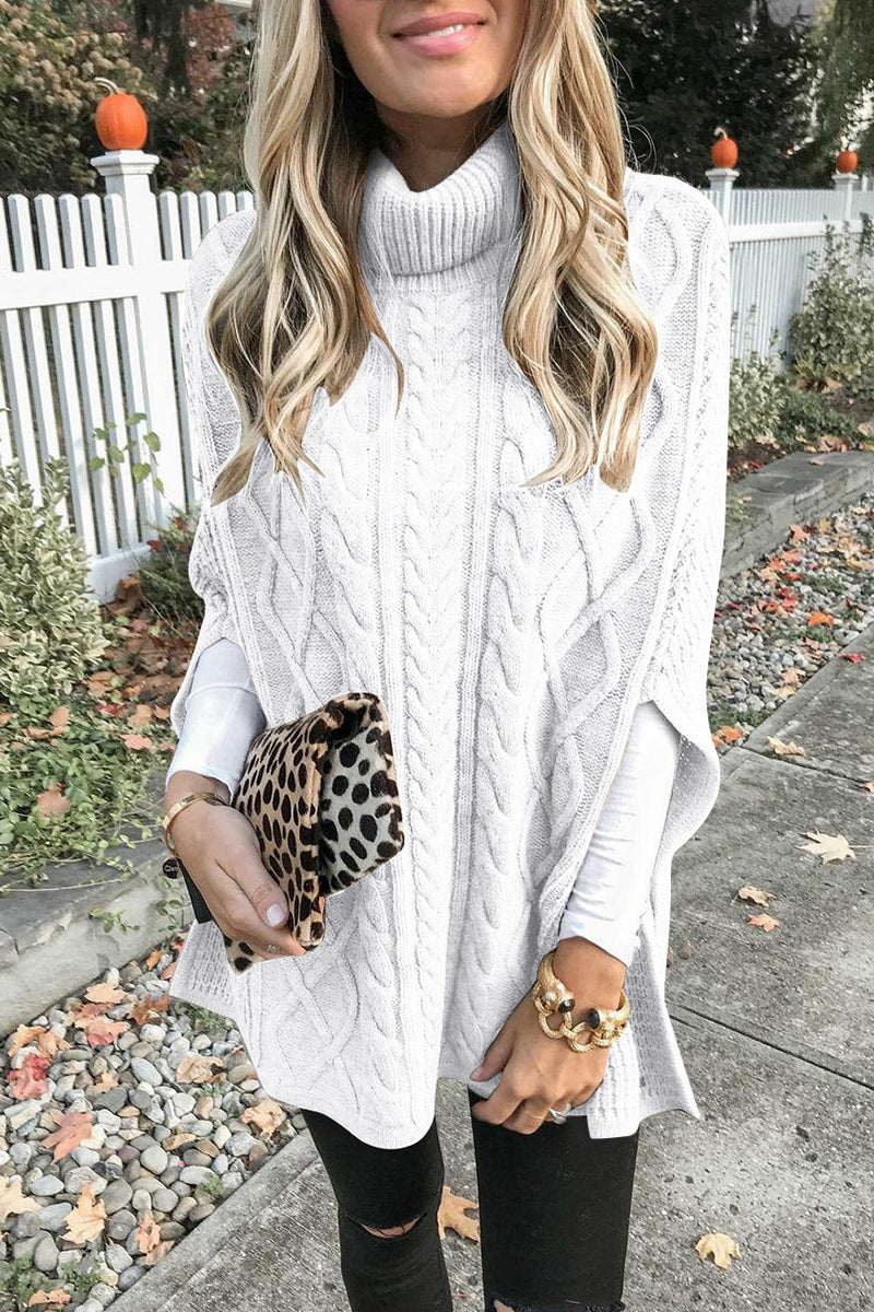 Fashion Casual Solid Pullovers Turtleneck Sweaters(7 Colors)