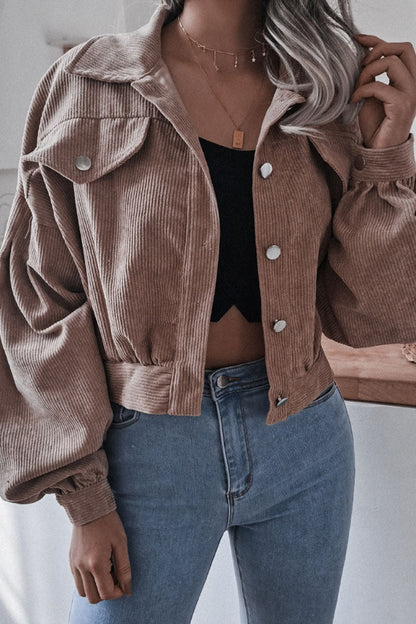 Prendas de abrigo casuales de moda con cuello vuelto liso