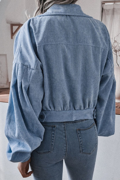Prendas de abrigo casuales de moda con cuello vuelto liso