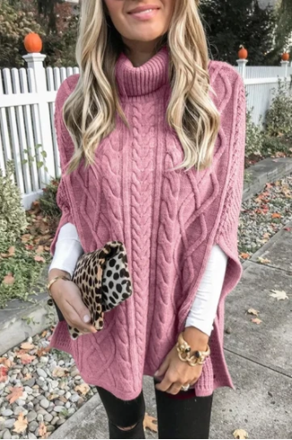 Fashion Casual Solid Pullovers Turtleneck Sweaters(7 Colors)