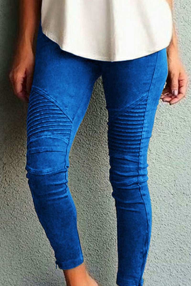 Pantalones deportivos de moda, ajustados, de cintura media, lisos (10 colores)