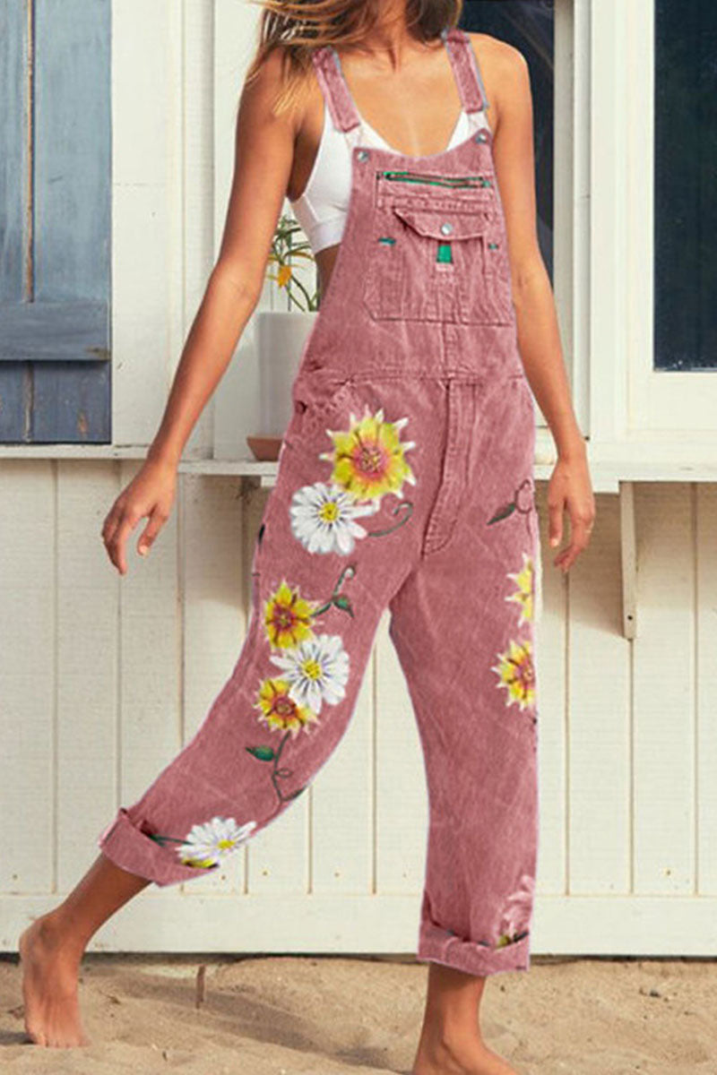 Moda Casual Estampado Suelto Denim