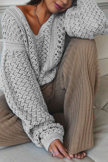 Suéteres de cuello en V lisos de moda urbana (5 colores)