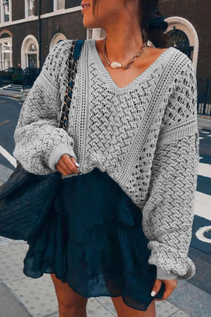 Suéteres de cuello en V lisos de moda urbana (5 colores)
