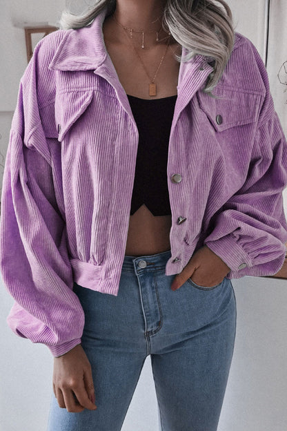Prendas de abrigo casuales de moda con cuello vuelto liso