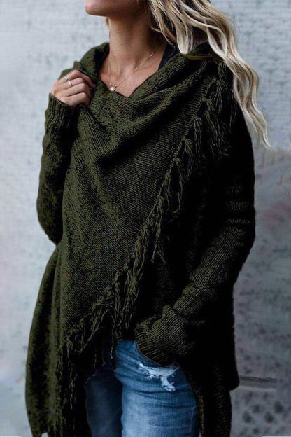 Suéteres casuales de moda con cuello redondo y cintura media (7 colores)