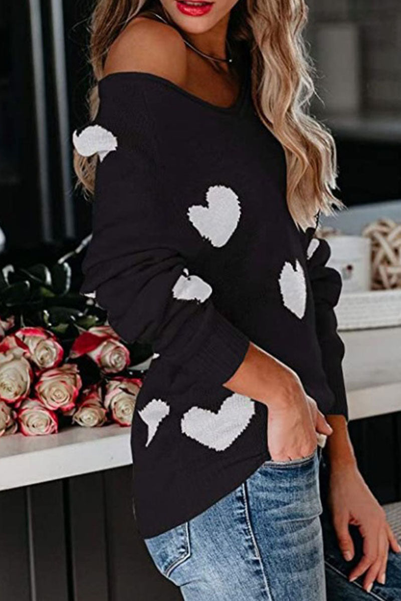 Tops básicos de cintura media con cuello en V y estampado casual de moda