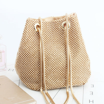 Bolsos tipo cubo con diamantes de imitación de moda casual