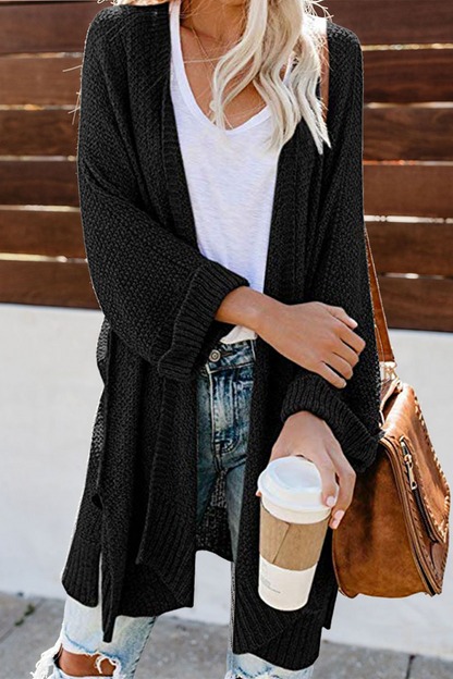 Casual Solid Hollowed Out Sweaters Cardigans(10 Colors)