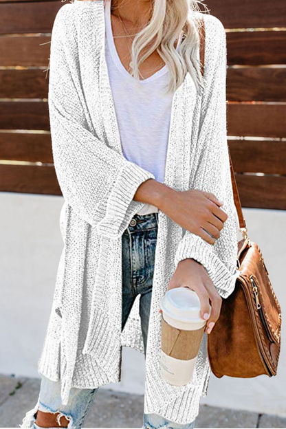 Casual Solid Hollowed Out Sweaters Cardigans(10 Colors)