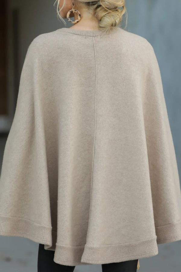 Suéteres casuales lisos con cuello redondo (5 colores)