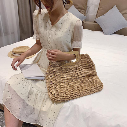 Bolsos casuales de calle con parches sólidos