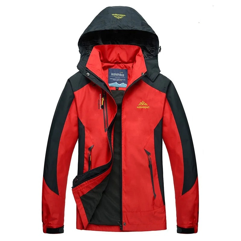 Chaqueta de esquí impermeable y elegante para mujer, con capucha y estilo activo al aire libre | Ideal para actividades al aire libre