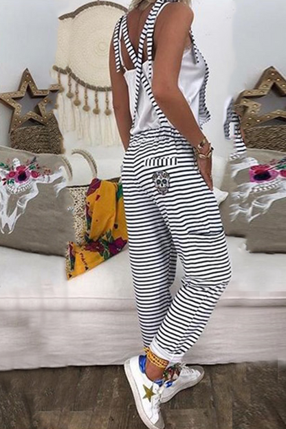 Monos regulares con frenillo dividido y rayas de calle