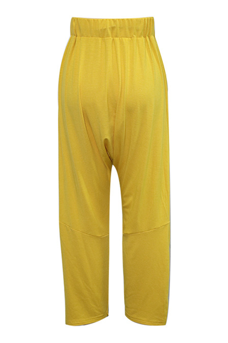 Casual Solid Draw String Pocket Loose Harlan Solid Color Bottoms(4 Colors)