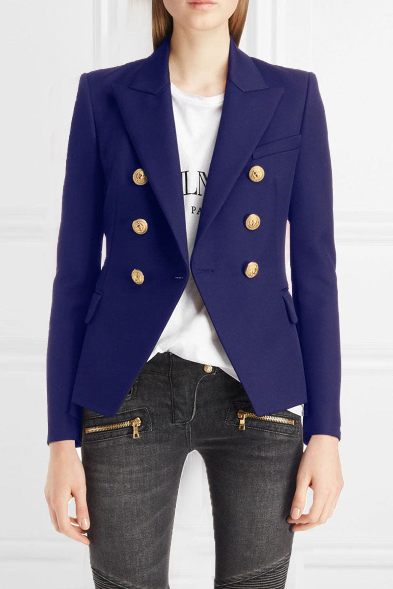 Prendas de abrigo de moda urbana con cuello vuelto liso (6 colores)