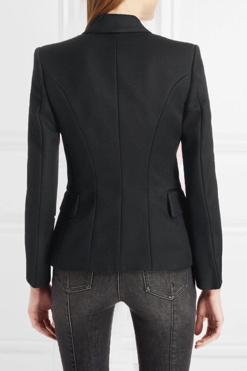 Prendas de abrigo de moda urbana con cuello vuelto liso (6 colores)