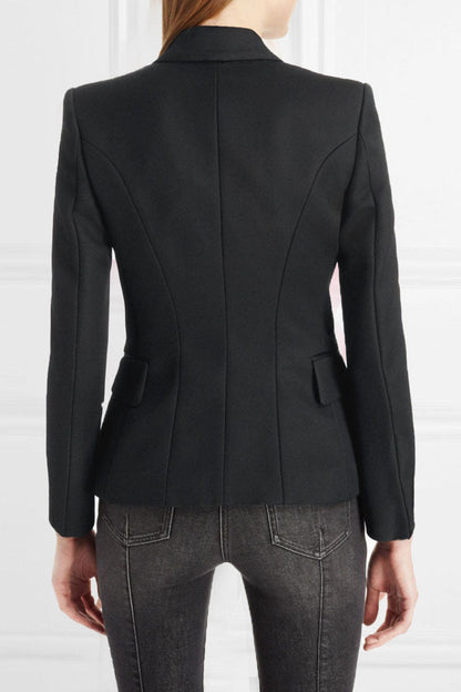 Prendas de abrigo de moda urbana con cuello vuelto liso (6 colores)