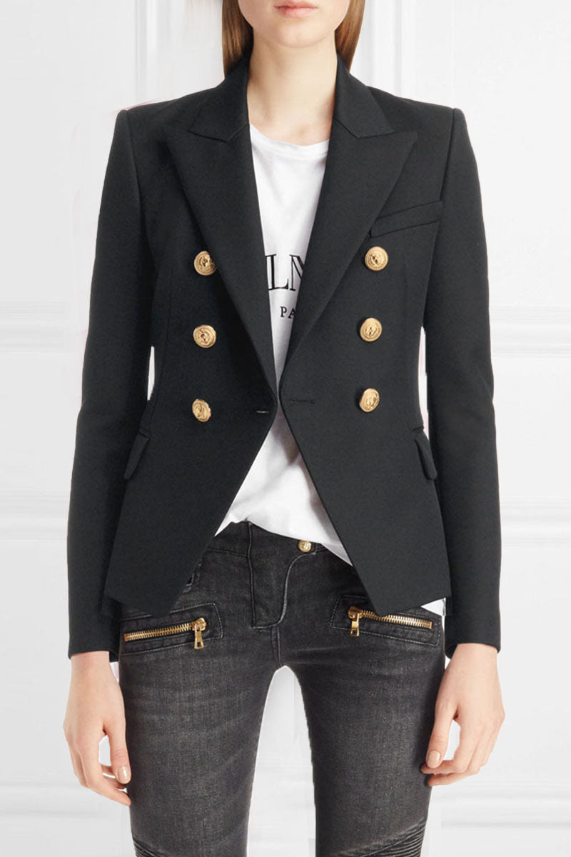 Prendas de abrigo de moda urbana con cuello vuelto liso (6 colores)