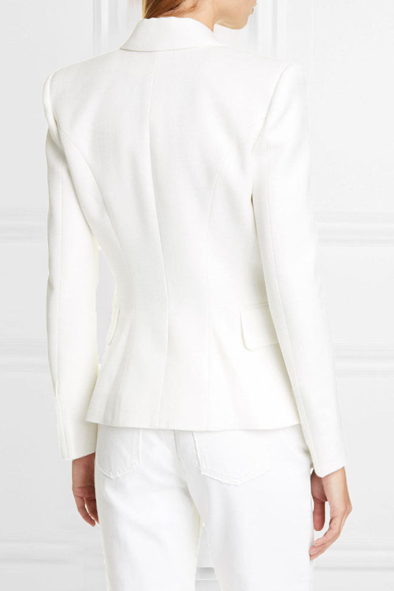 Prendas de abrigo de moda urbana con cuello vuelto liso (6 colores)