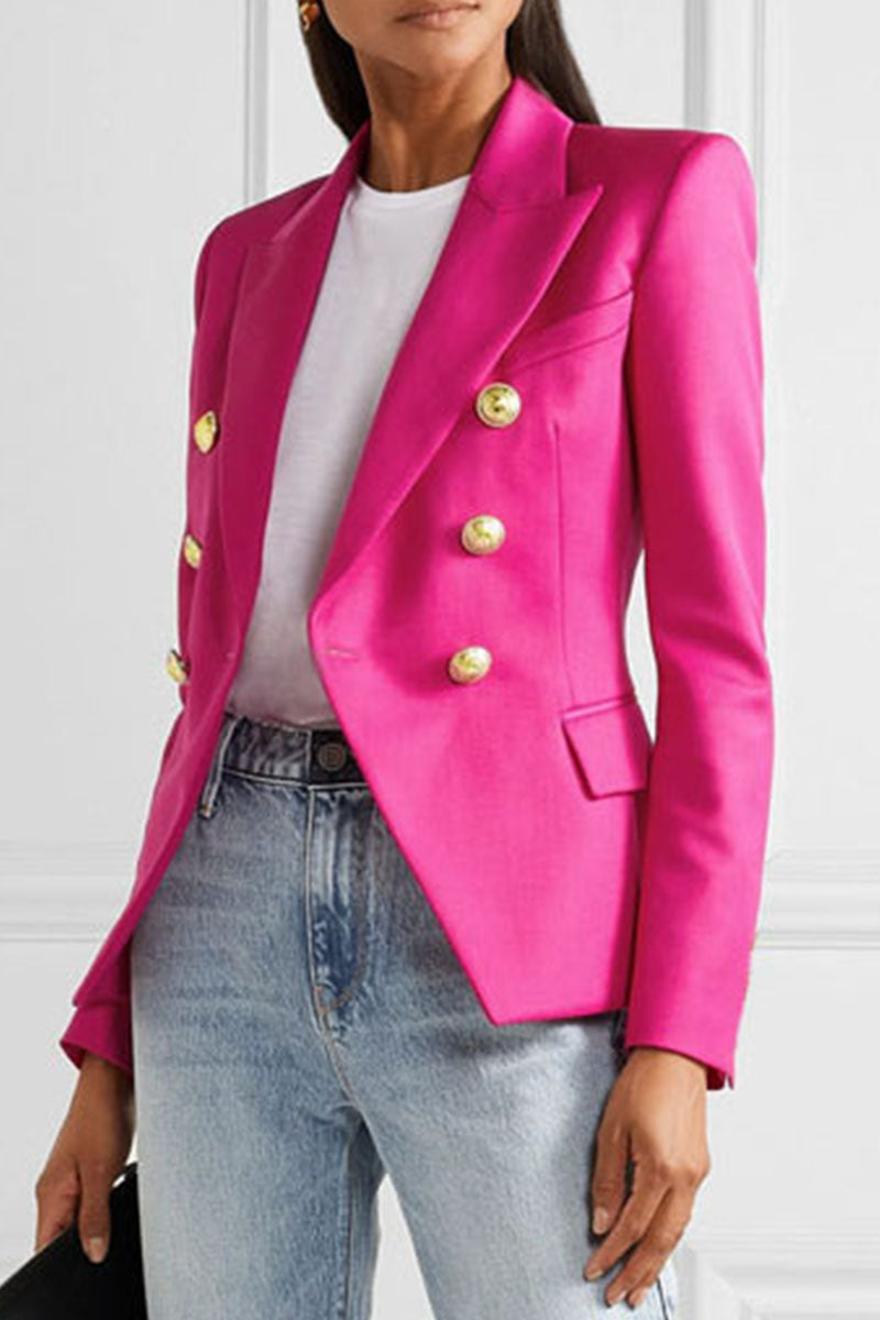 Prendas de abrigo de moda urbana con cuello vuelto liso (6 colores)