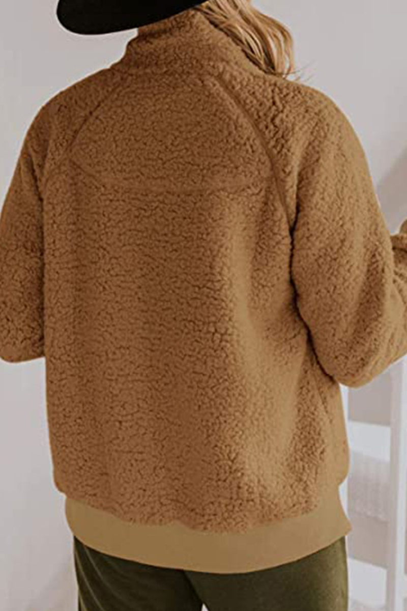 Prendas de abrigo con cuello mandarín, hebilla de unión dividida sólida