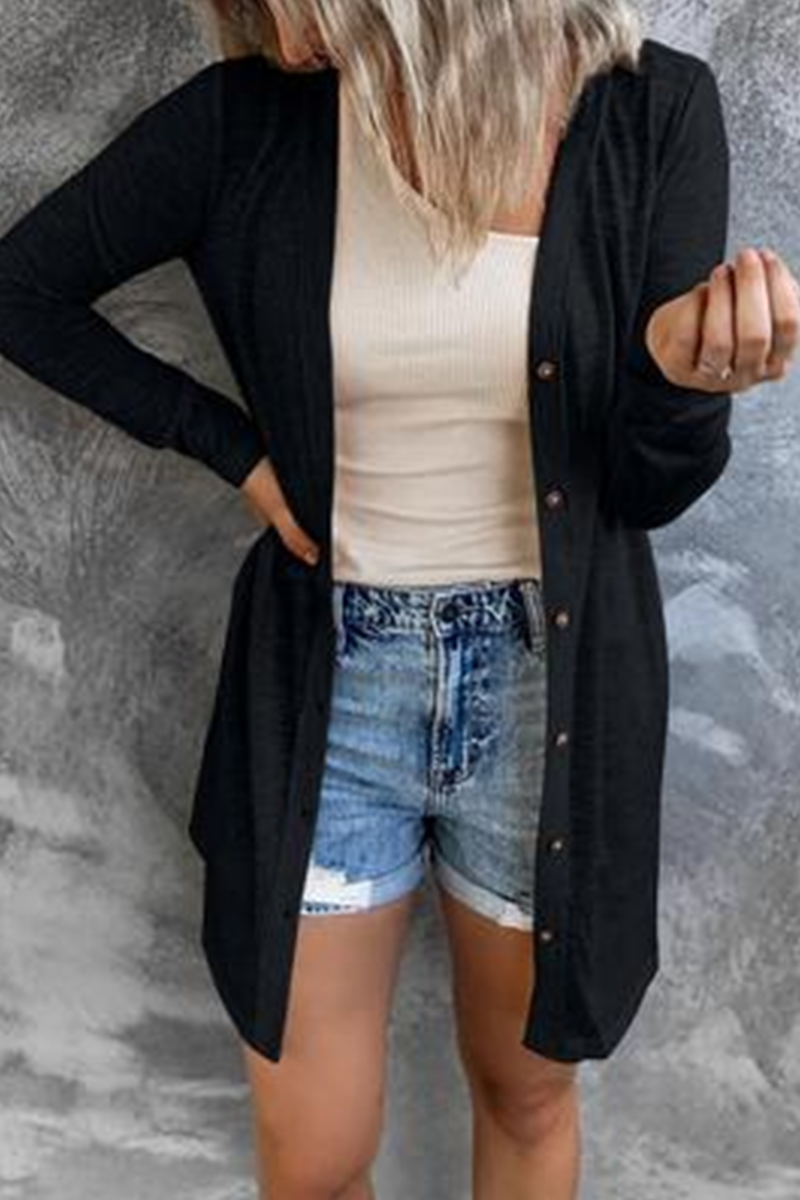 Tops casuales con hebillas sólidas