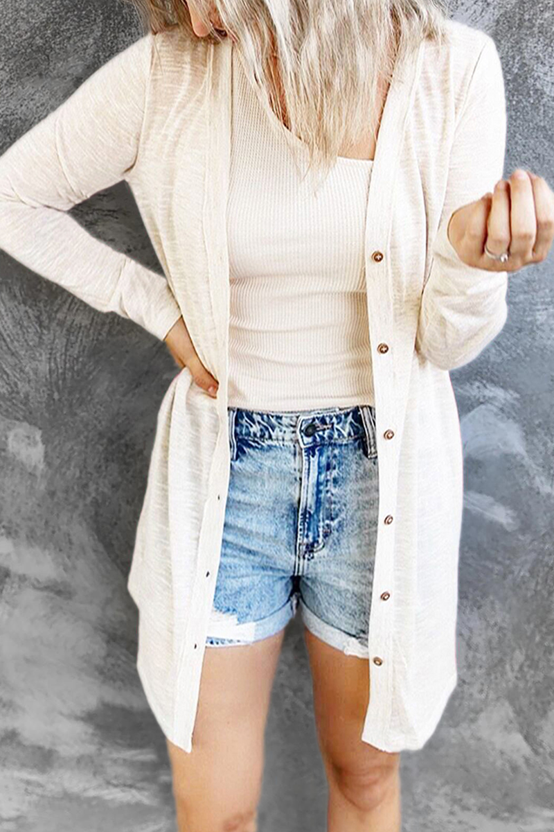 Tops casuales con hebillas sólidas