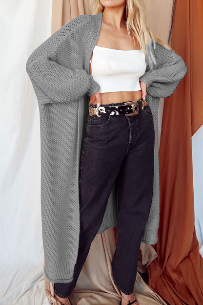 Suéter casual con cuello en V y parches sólidos