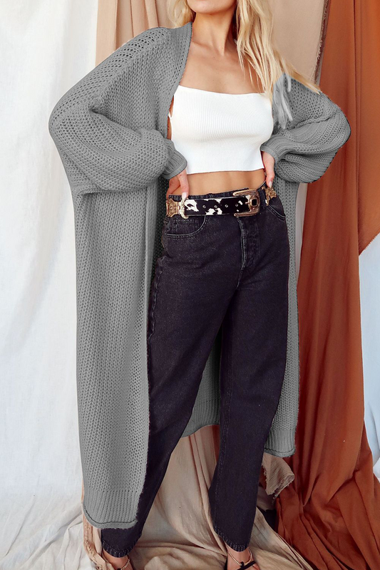 Suéter casual con cuello en V y parches sólidos