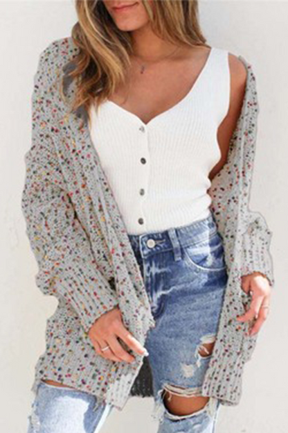 Suéter informal con bolsillos y retazos (7 colores)