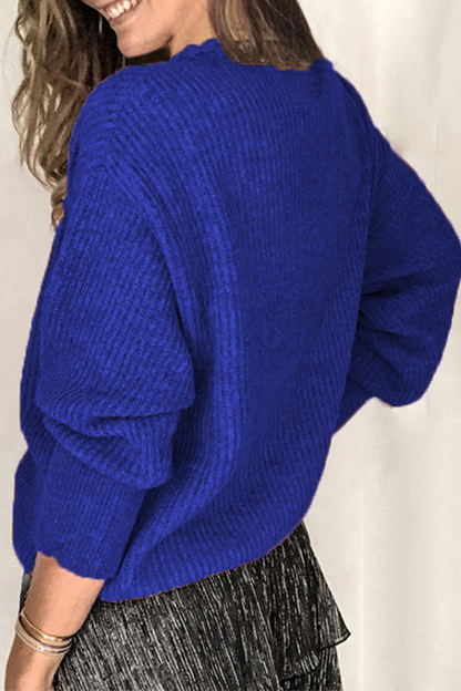 Tops casuales de encaje liso con hebilla y escote en V (12 colores)