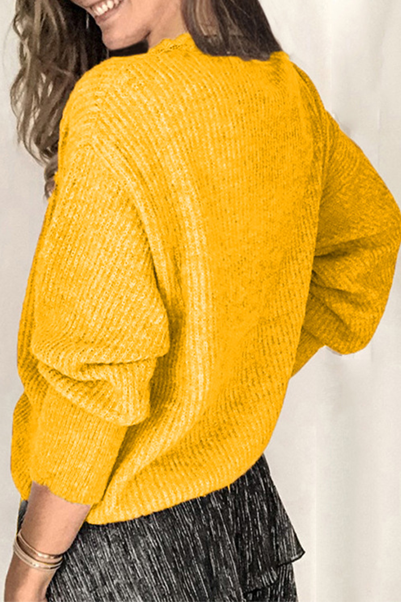 Tops casuales de encaje liso con hebilla y escote en V (12 colores)