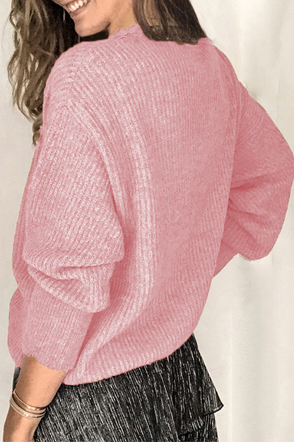 Tops casuales de encaje liso con hebilla y escote en V (12 colores)