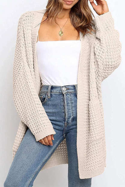 Suéter informal con cuello en V y bolsillos sólidos (10 colores)