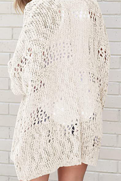 Tops casuales de patchwork ahuecados y sólidos