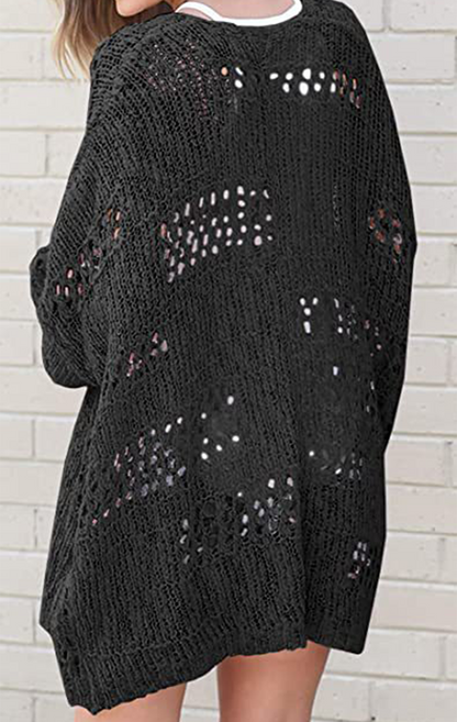 Tops casuales de patchwork ahuecados y sólidos