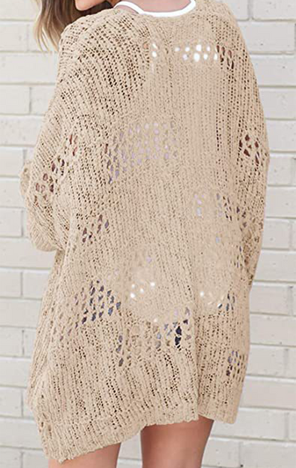 Tops casuales de patchwork ahuecados y sólidos