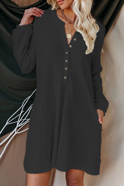 Fashion Casual Solid Patchwork O Neck Princess Dresses