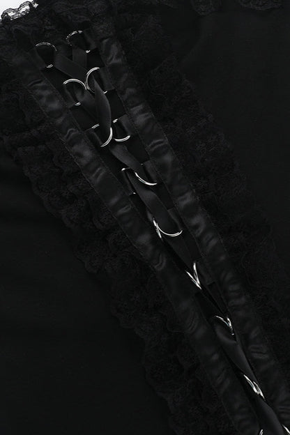 Gothic Lace-Up Bustier Corset