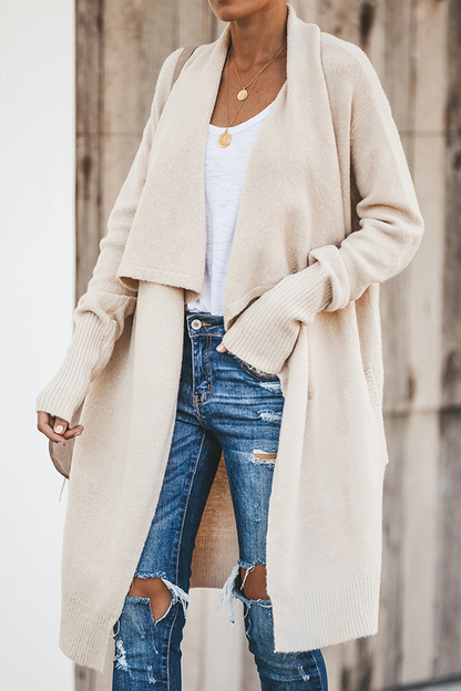 Casual Solid Patchwork Pocket Turndown Collar Outerwear(6 Colors)