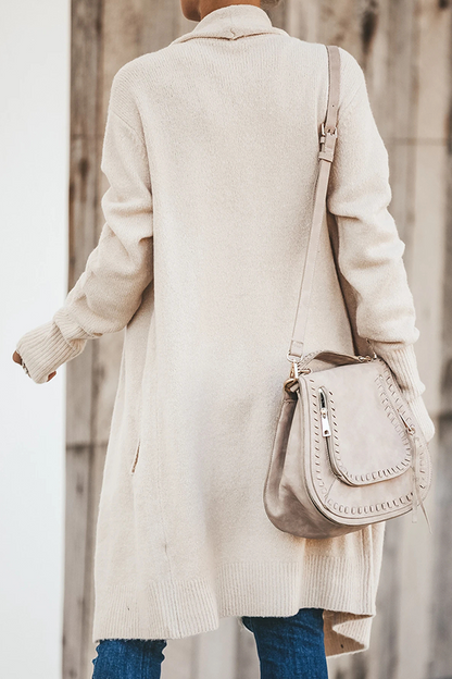Casual Solid Patchwork Pocket Turndown Collar Outerwear(6 Colors)