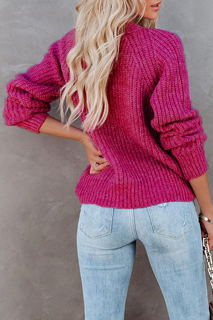 Tops casuales de cuello en V con botones y bolsillos sólidos