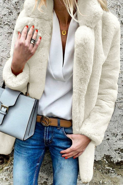 Prendas de abrigo de cuello mandarín liso de moda urbana