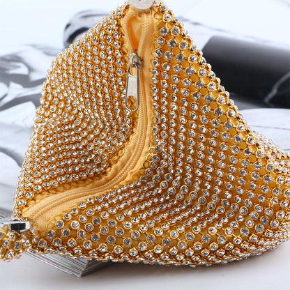 Bolsos de moda con parches de diamantes de imitación
