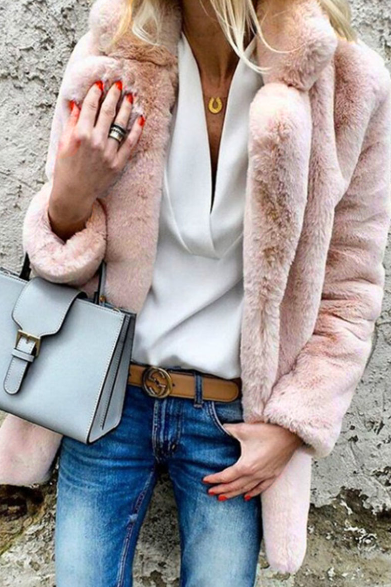 Prendas de abrigo de cuello mandarín liso de moda urbana