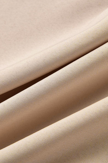 Tops casuales de cuello vuelto con hebilla y retazos sólidos (8 colores)